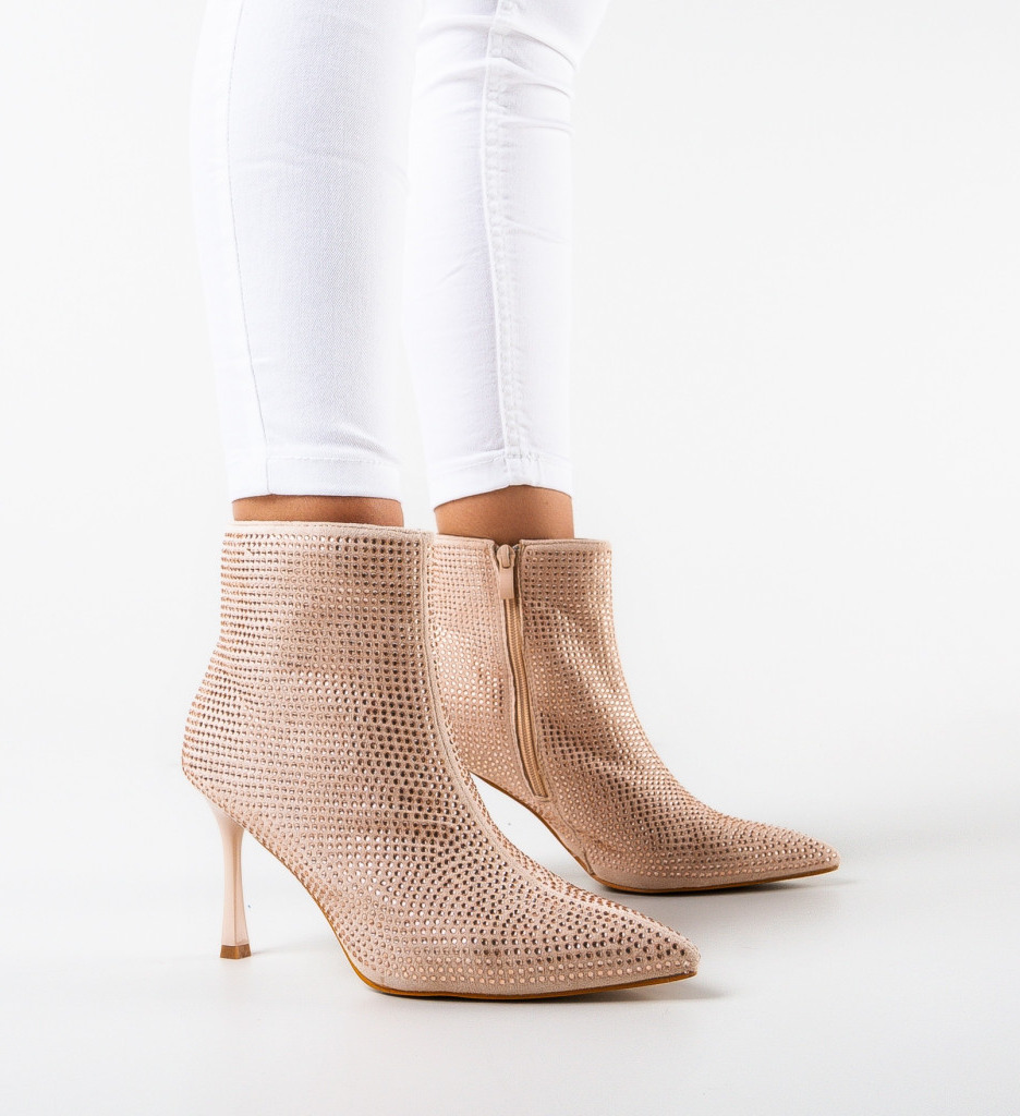 Botine Dama Zayne Aurii - Eleganță și Stil - imagine 2