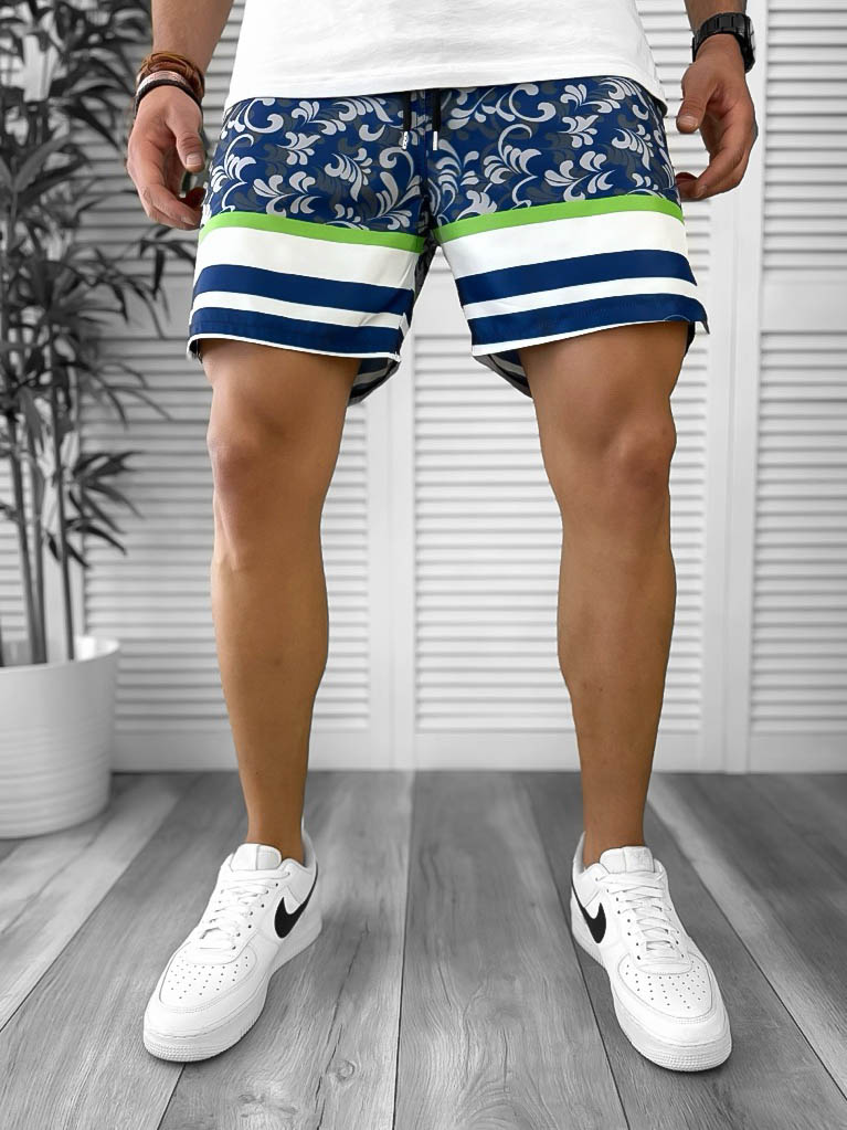 Sort de baie barbati cu imprimeu confortabil