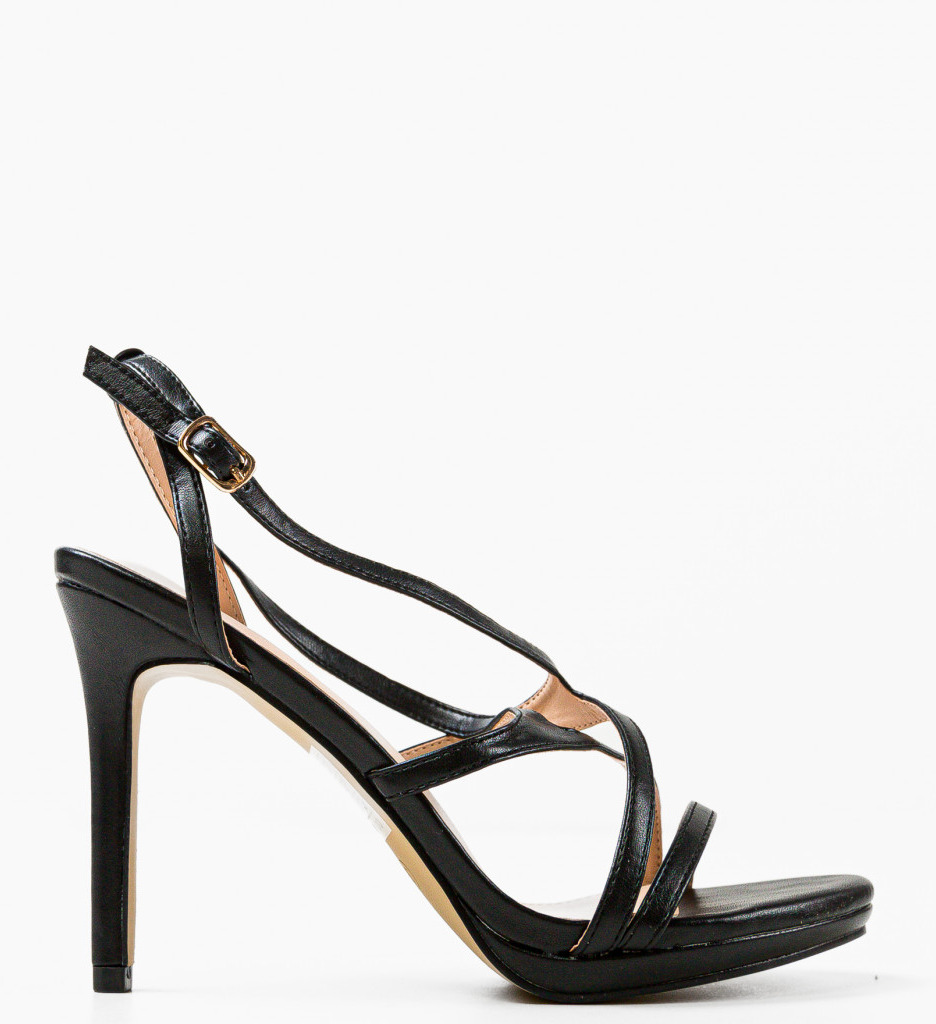 Sandale Toc Peruv Negre - Eleganță și Stil - imagine 5