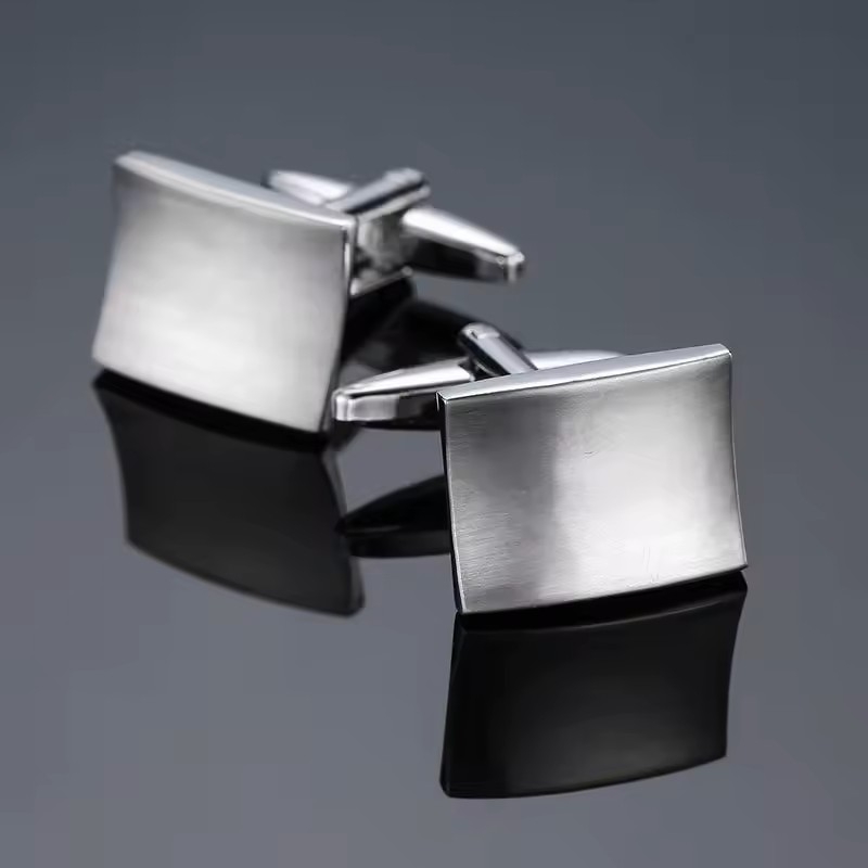 Butoni Camasa Picadili Argintiu | Eleganți - imagine 2