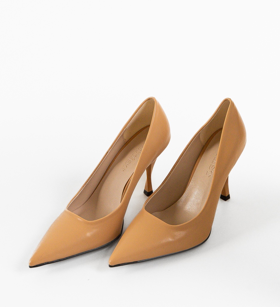 Pantofi cu Toc Leuko Bej | Eleganță și Confort - imagine 6