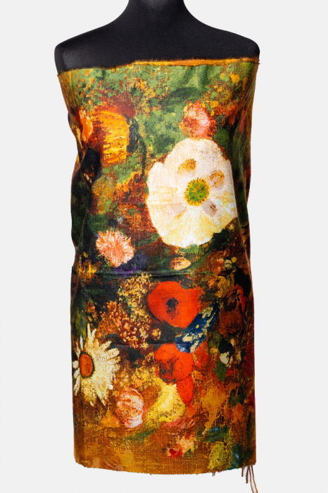 Esarfă Vascoză Florală Shopika | Eleganță Naturală
