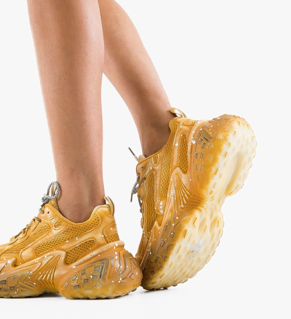 Sneakers Kannka Galbeni - Confort și Stil Urban