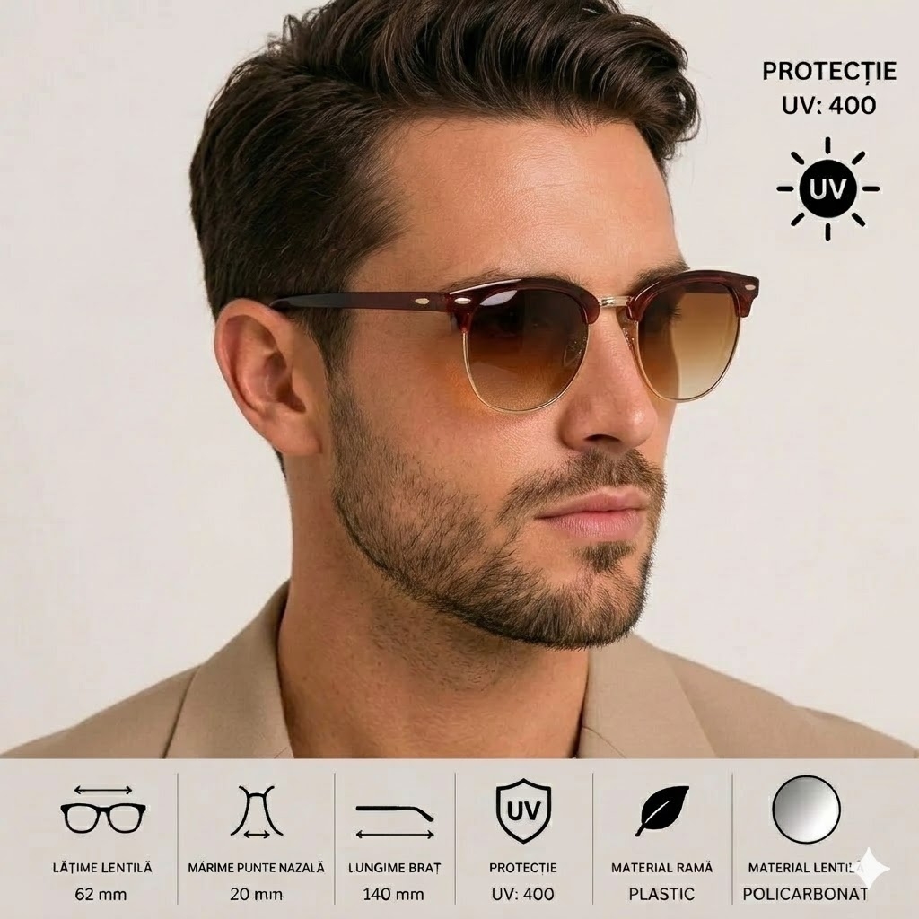 Ochelari Picadili SG051 Maro | Protecție UV400 - imagine 3