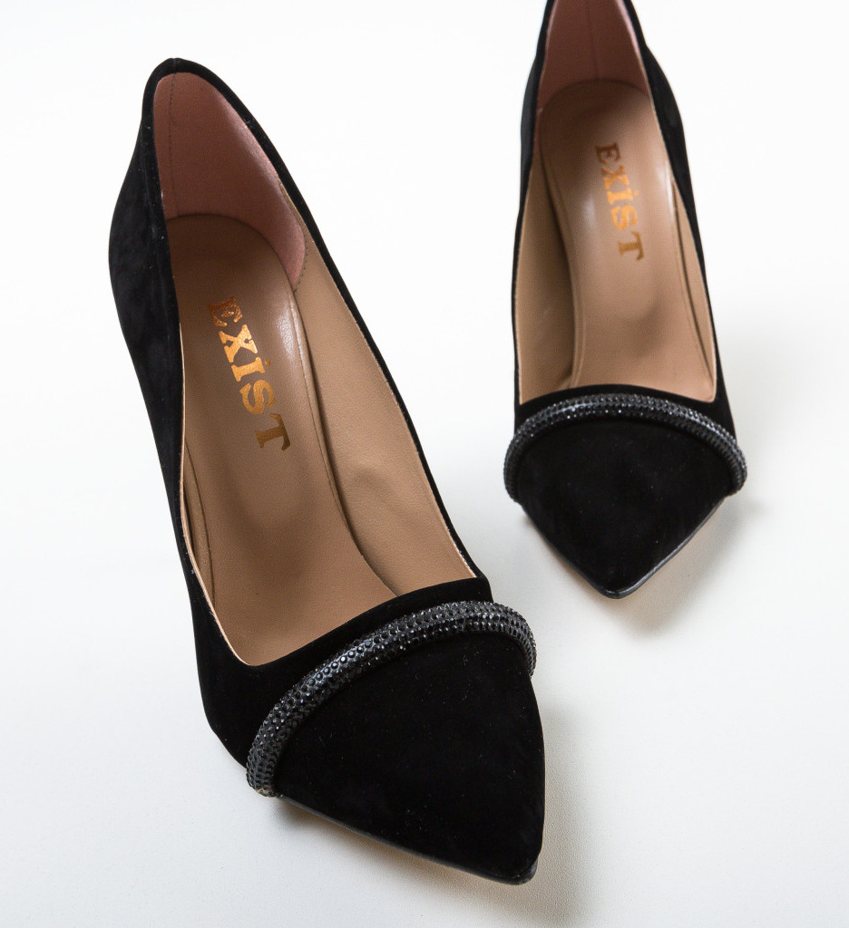 Pantofi cu Toc Eleganți Negri - Stil și Confort - imagine 5