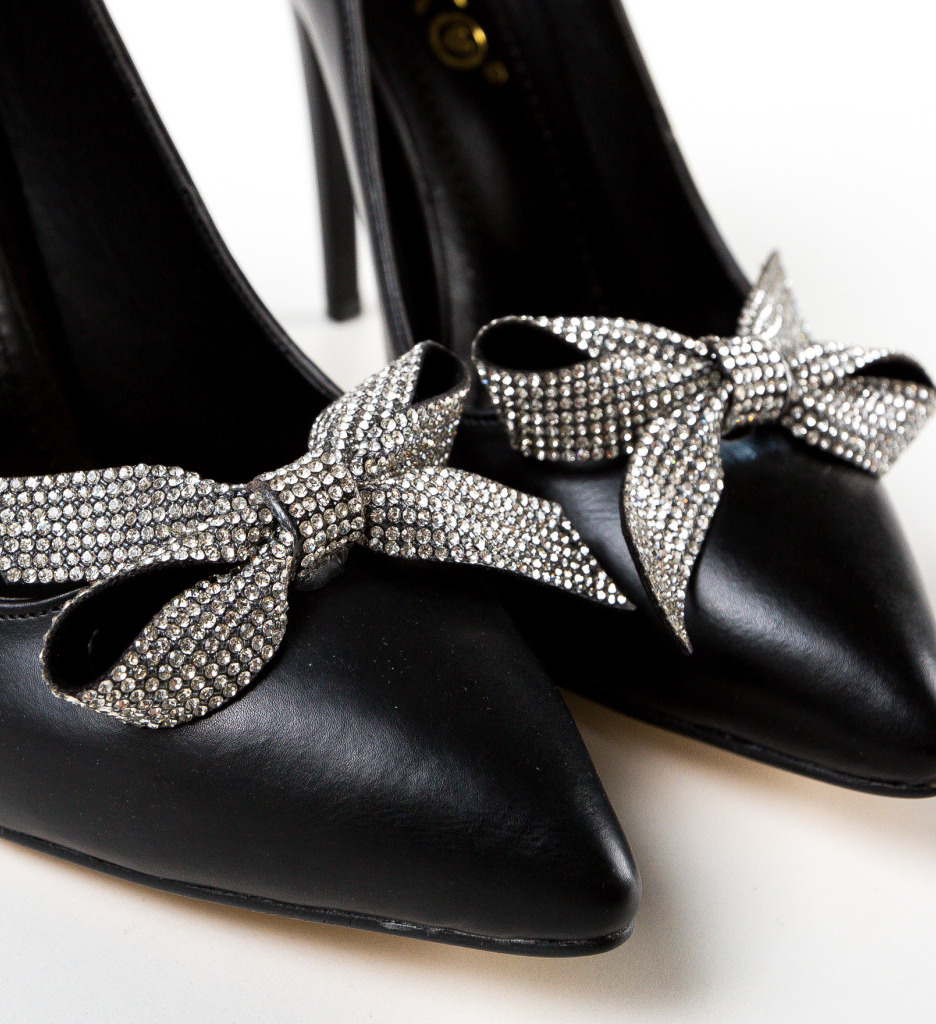 Pantofi cu Toc Fanse Negri | Eleganță Asigurată - imagine 8
