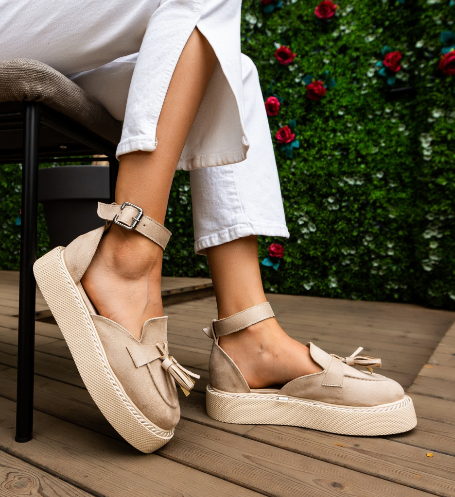 Pantofi Casual Kalin Bej | Confort și Stil - imagine 4