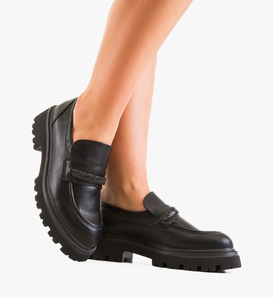 Pantofi Casual Dama Sion Negri - Confort și Stil - imagine 2