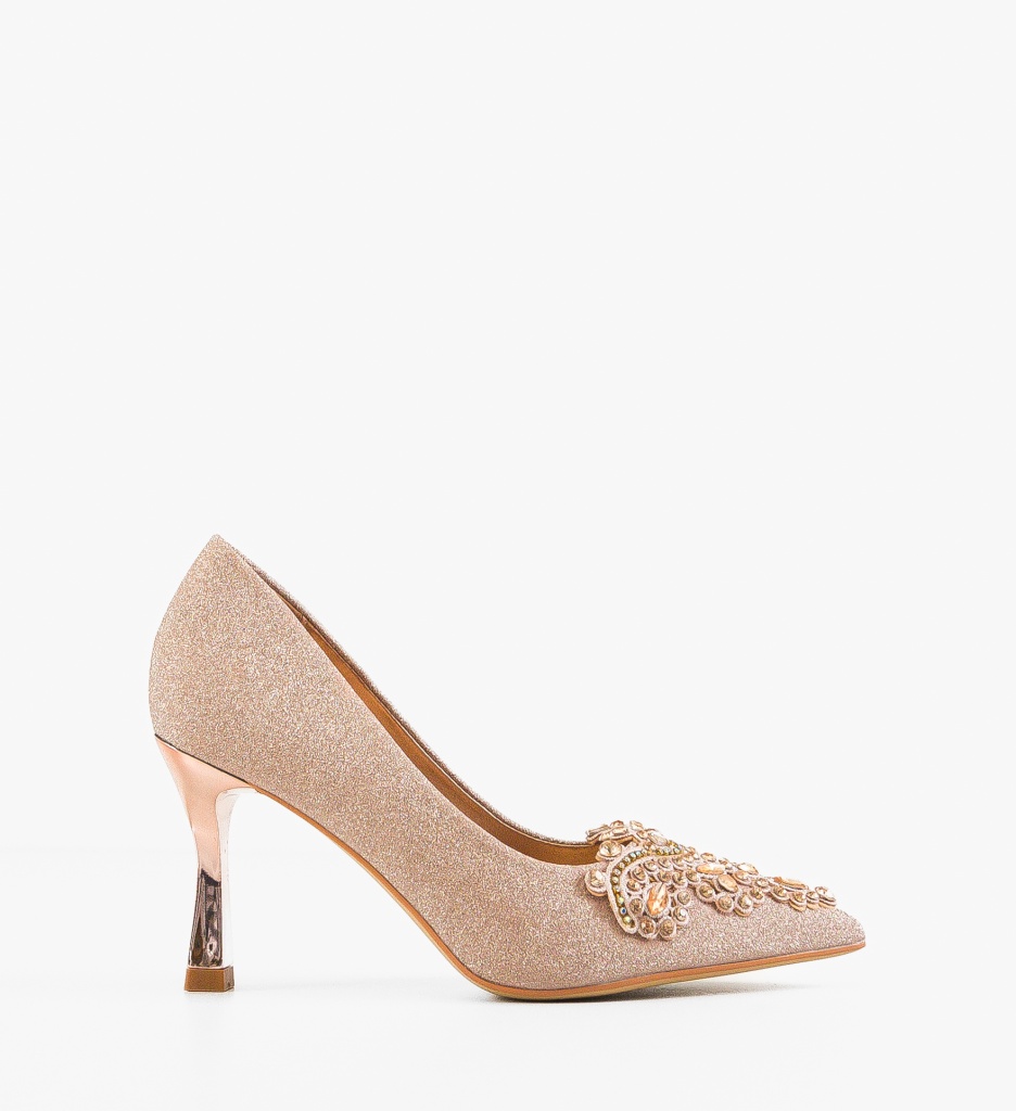 Pantofi Stiletto Dama Laurie Aurii - Eleganță Premium - imagine 7