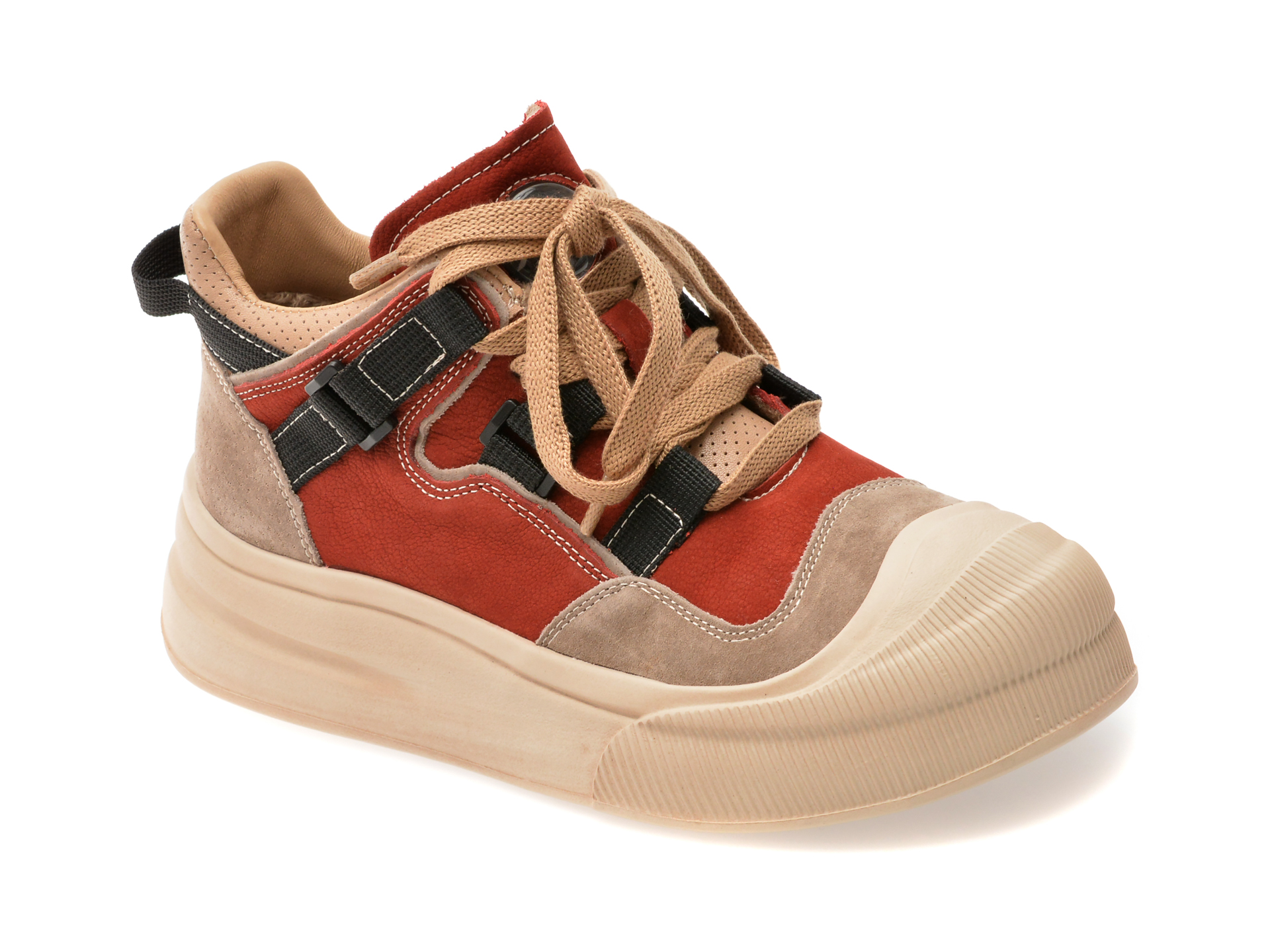 Ghete GRYXX Rosii din Piele | Eleganta Durabila