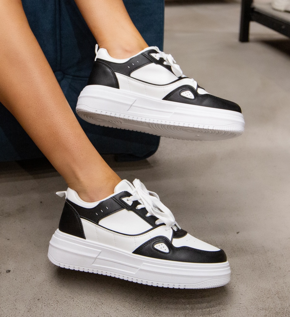 Sneakers Dama Guiyi Negri - Confort și Stil - imagine 3