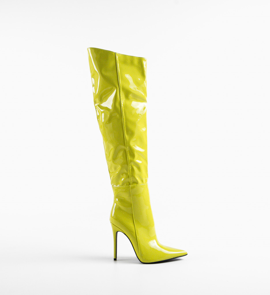 Bybyam Cizme Galbene cu Toc - Eleganță Asigurată - imagine 2