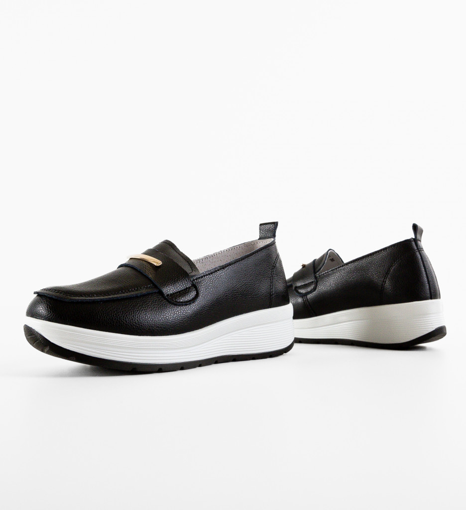 Pantofi Casual Vefra Negri - Confort și Stil