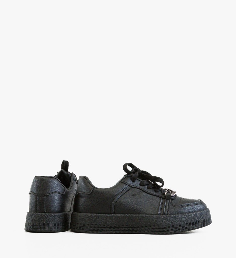 Sneakers Dama Myrga Negri | Confort și Stil Urban - imagine 3