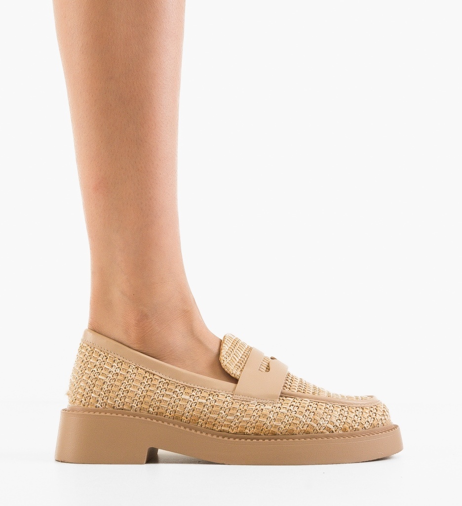 Pantofi Casual Nora Khaki - Confort & Stil - imagine 6