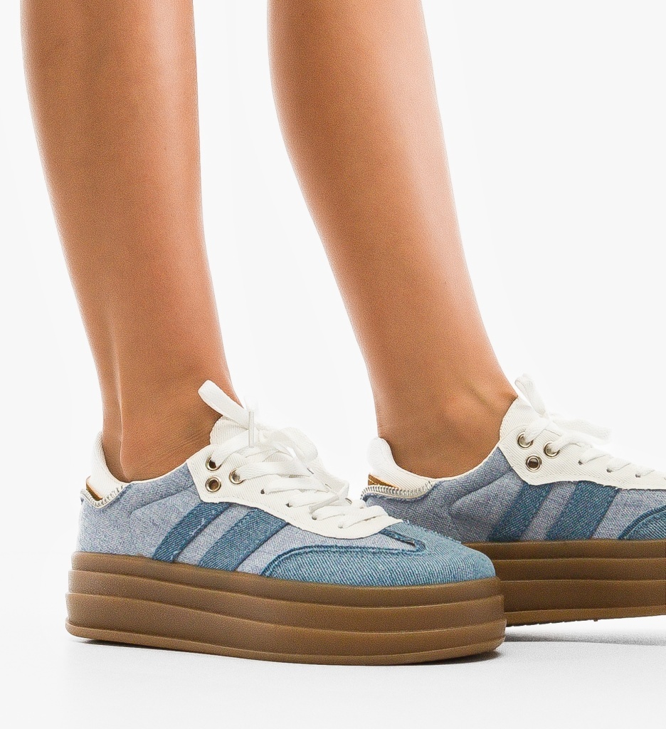 Sneakers Dama Zyla Albastri | Confort Sport - imagine 2