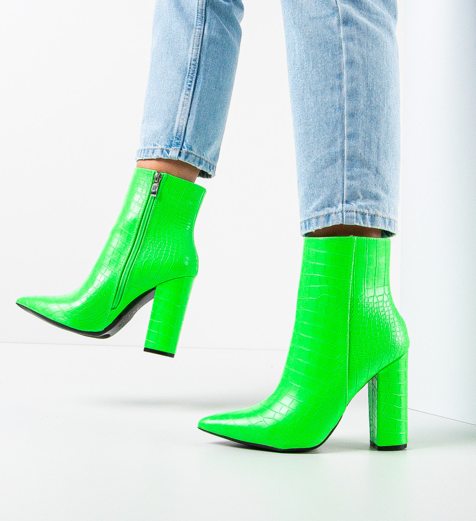 Botine Beatrix Verzi - Stil și Confort Urban - imagine 2