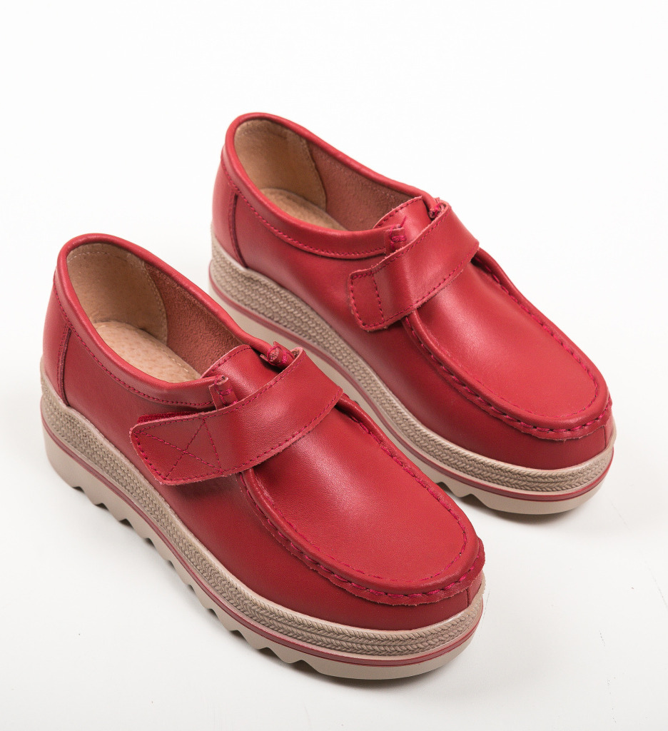 Pantofi Casual Straif Rosii - Stil Urban Confortabil - imagine 4