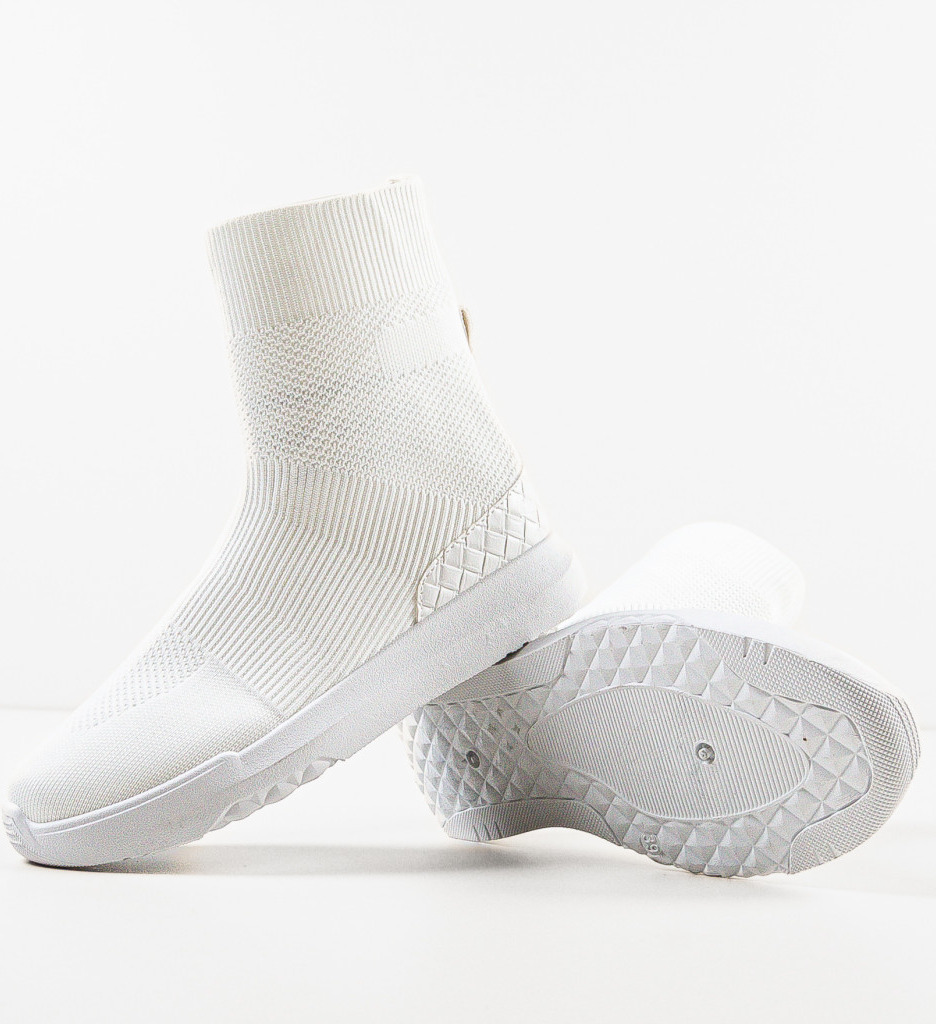 Sneakers Noor Dama Albi | Confort și Stil Modern - imagine 7