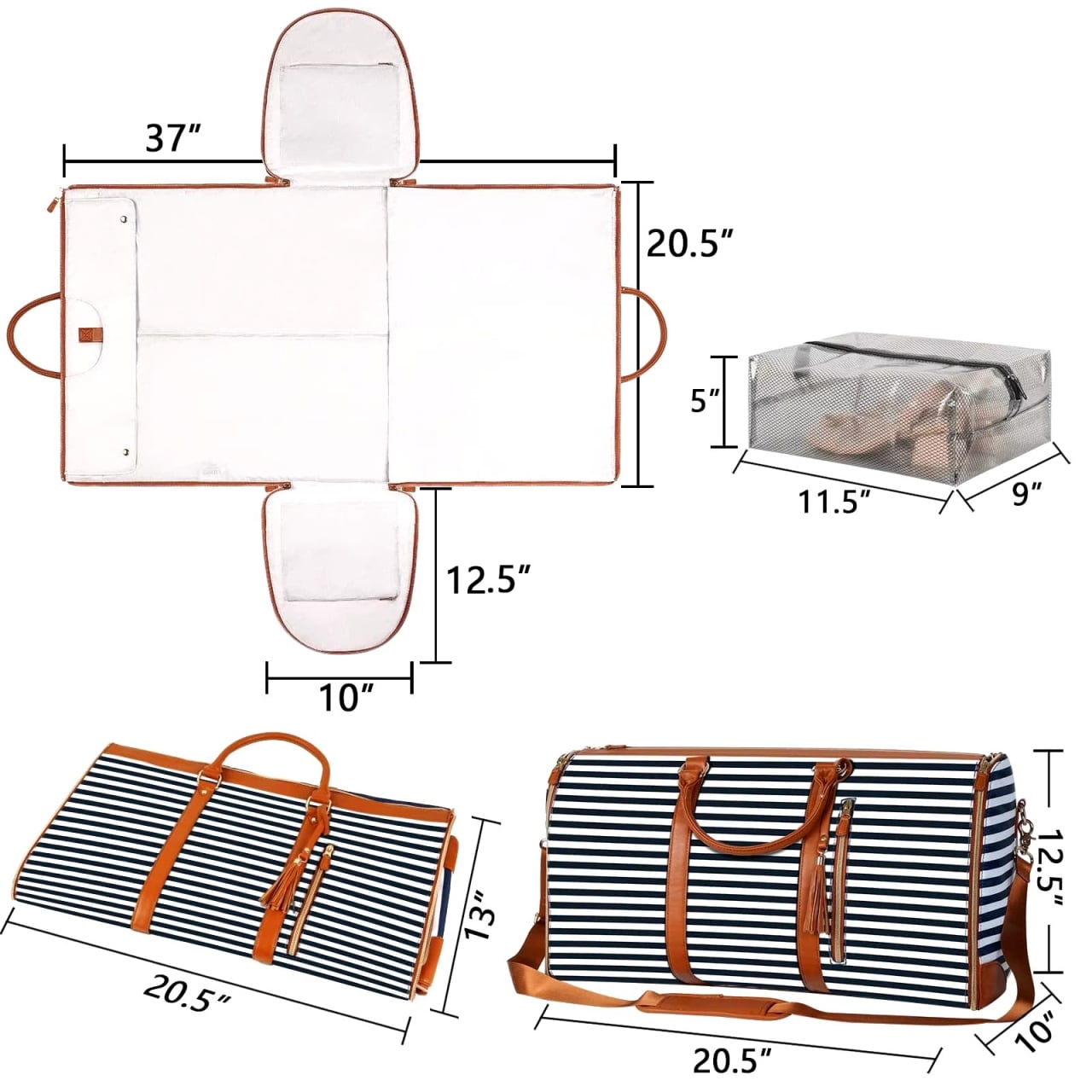 Geanta travel Delis GT3145, organizare perfectă - imagine 3