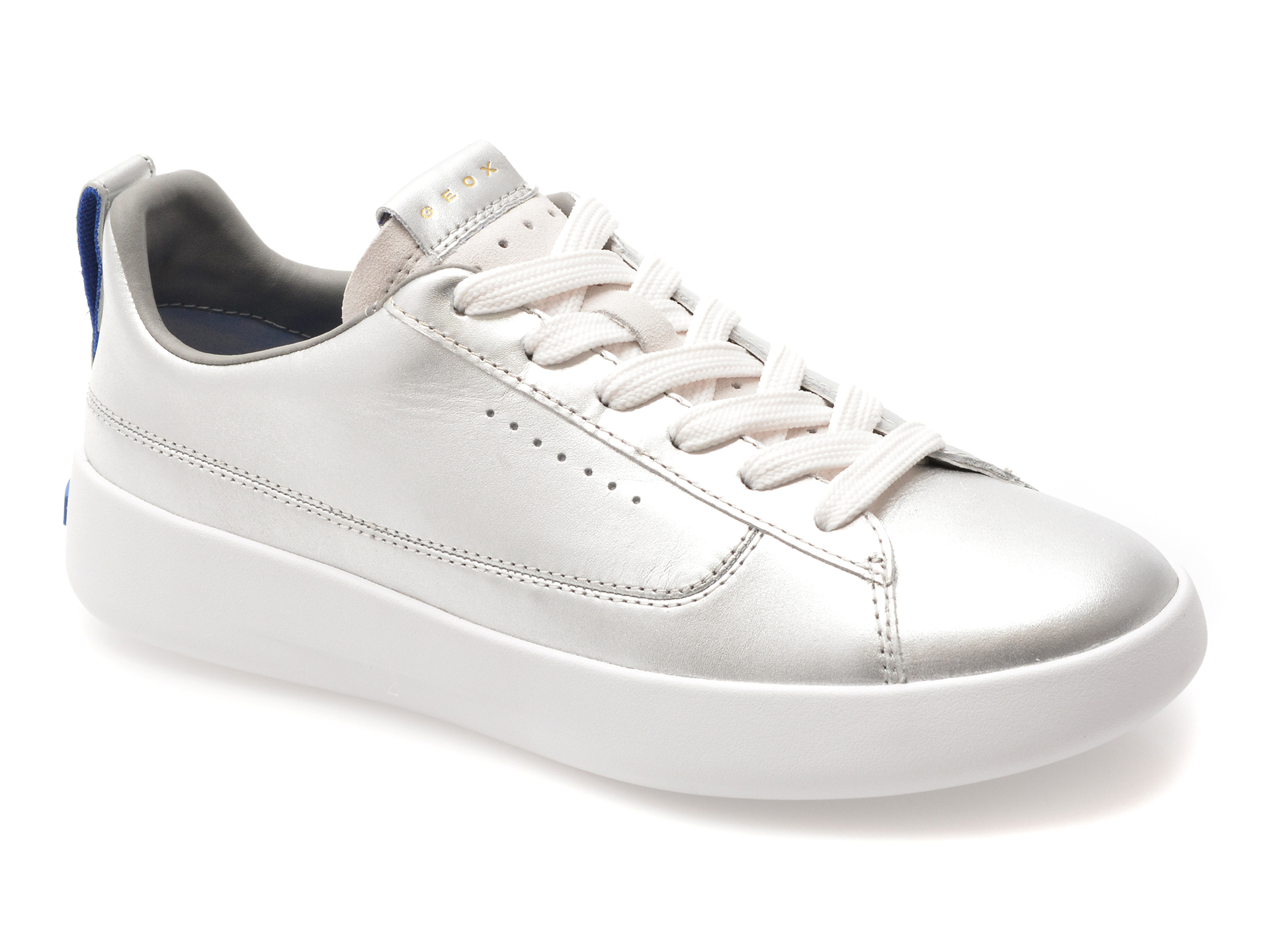 Pantofi Sport Geox Argintii D658KD Piele Naturală