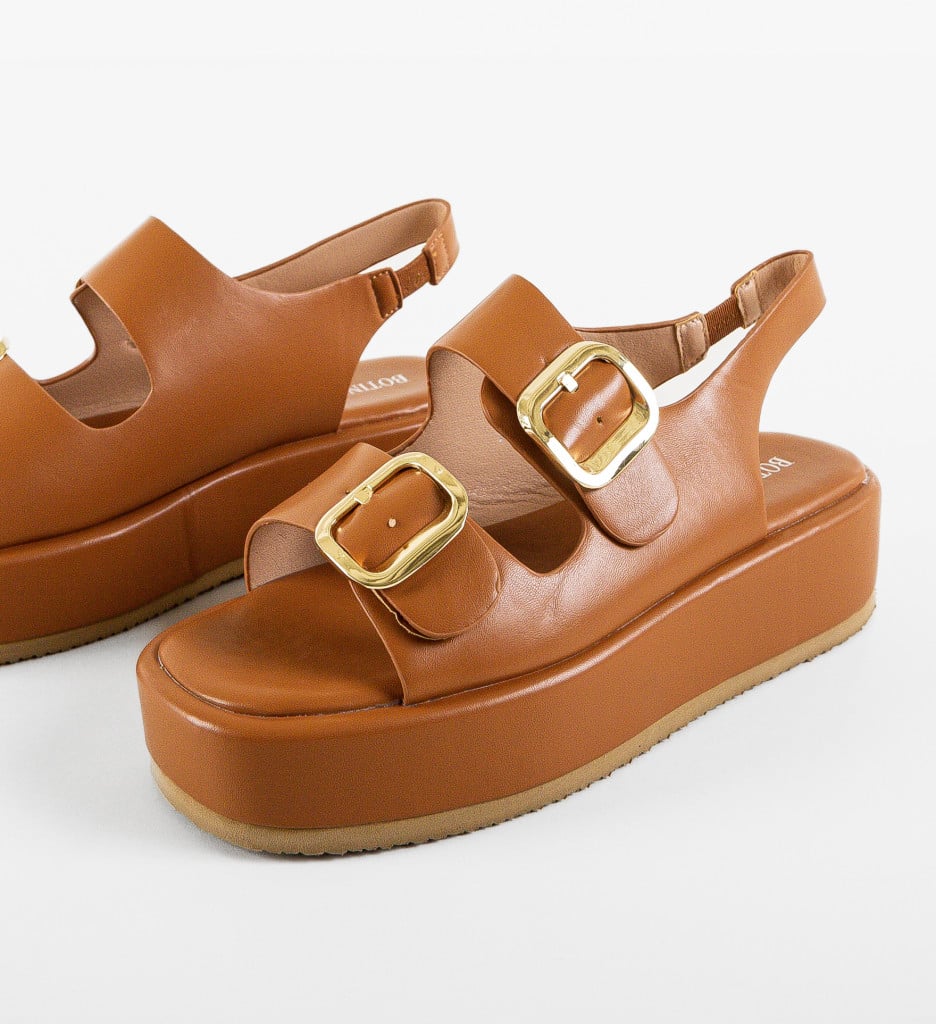 Sandale Dama Willow Camel | Eleganță și Confort - imagine 9