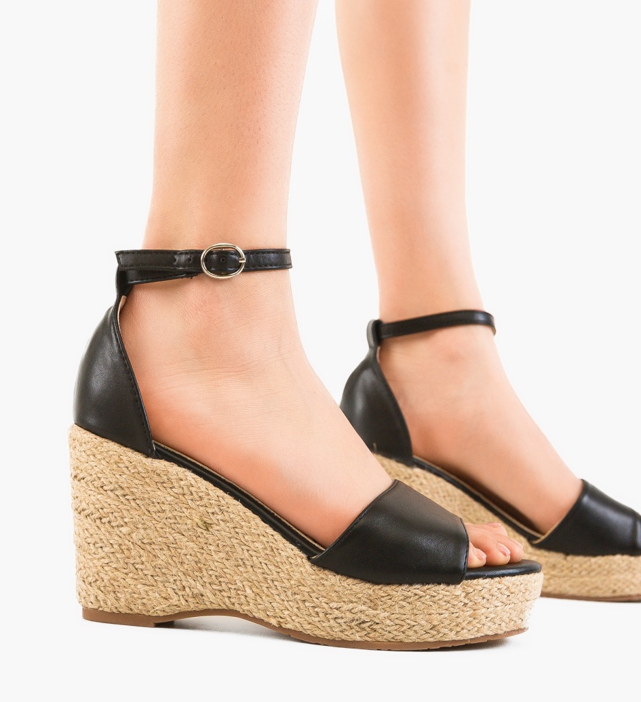 Platforme Dama Cyrus Negre - Stil si Confort