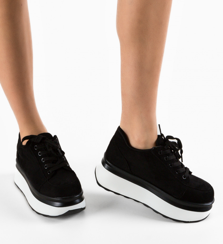 Pantofi Casual Kampus Negri - Confort și Stil - imagine 3