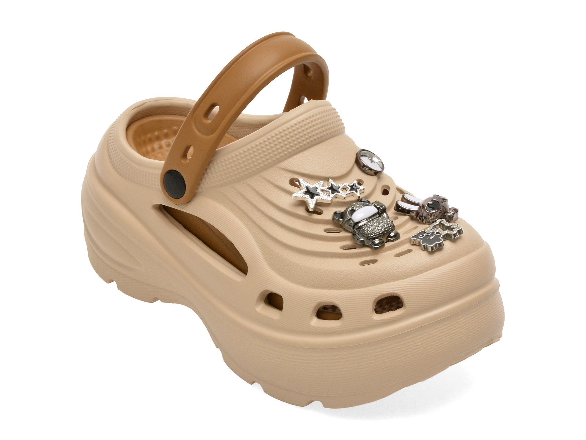 Papuci GRYXX Bej PVC, Slip-On Comodi