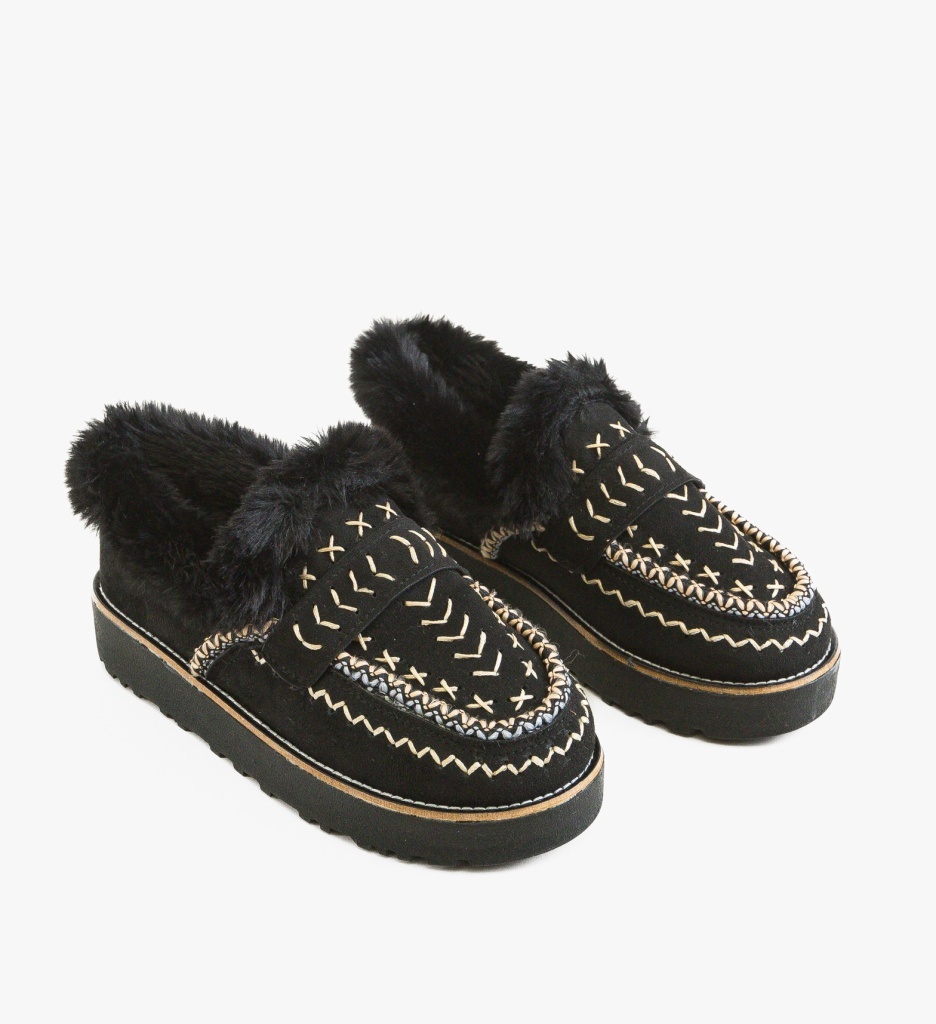 Pantofi Chunky Negri - Confort & Stil Urban - imagine 5