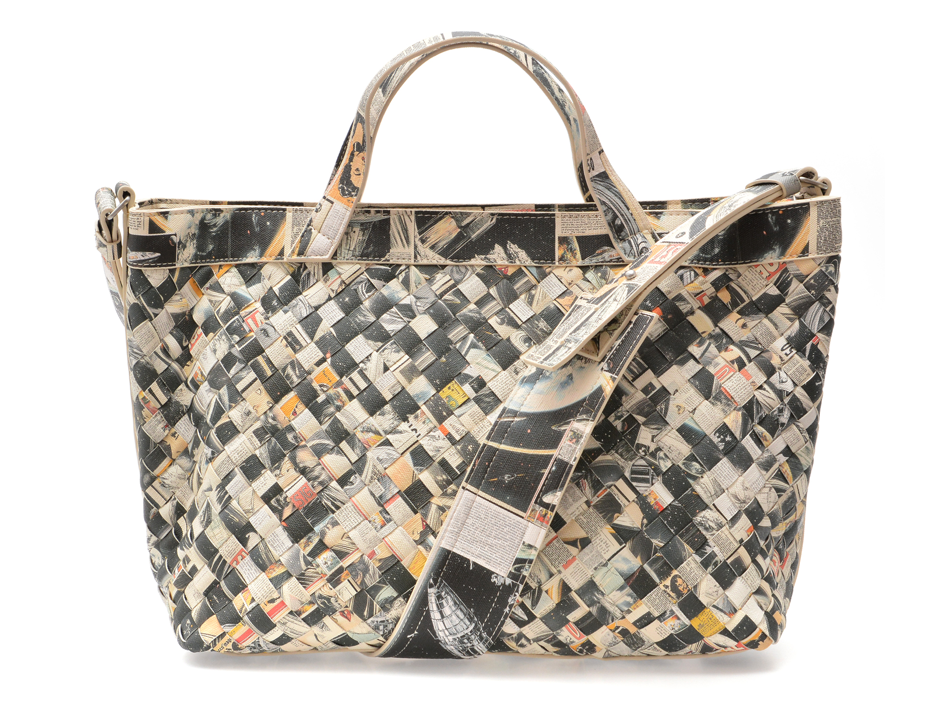 Geanta Desigual Multicolor Piele Ecologică