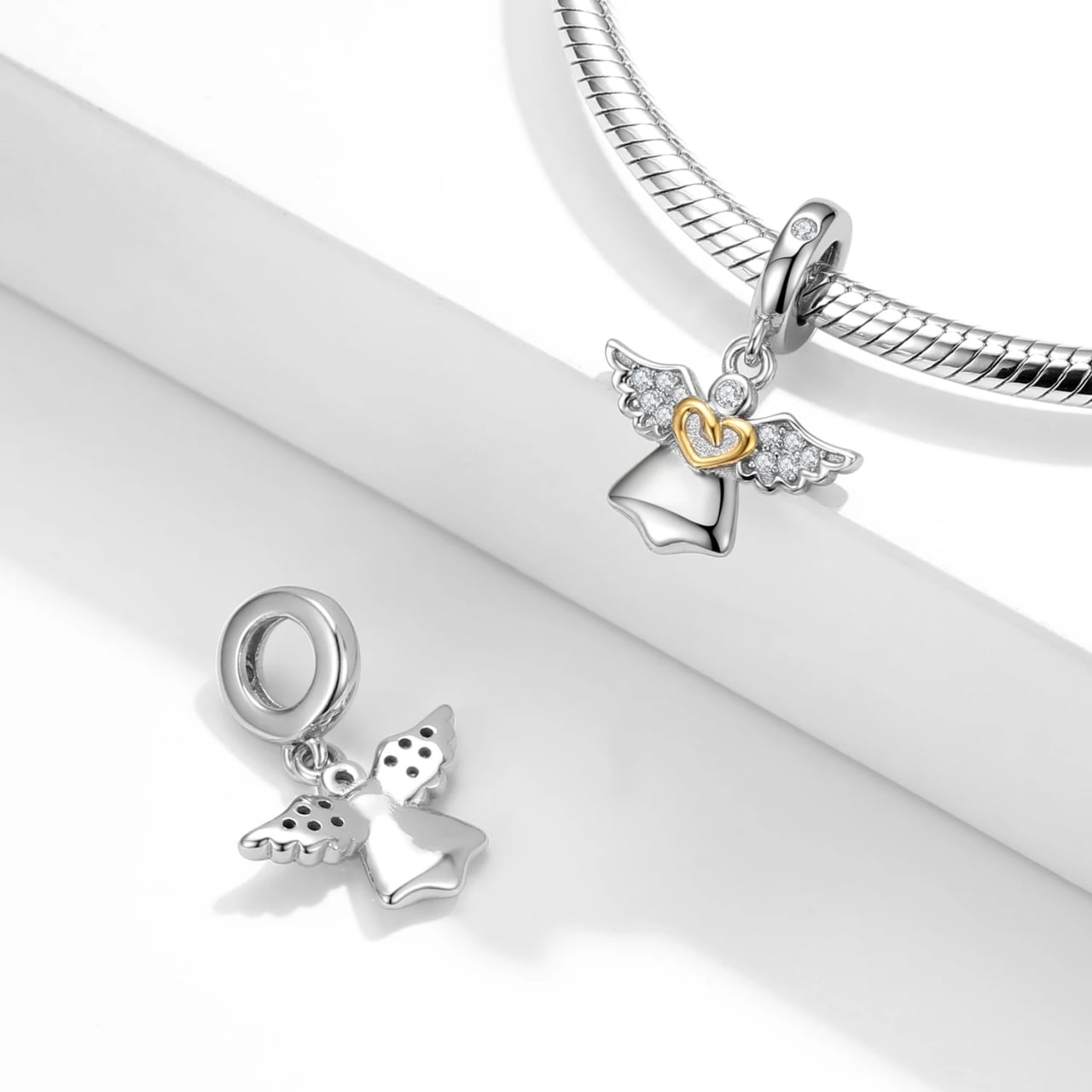 Charm Argint Angel Delis - Talisman Protector - imagine 2