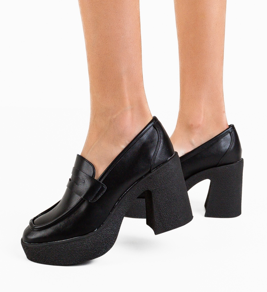 Pantofi Socheat Negri | Eleganță Garantată - imagine 3