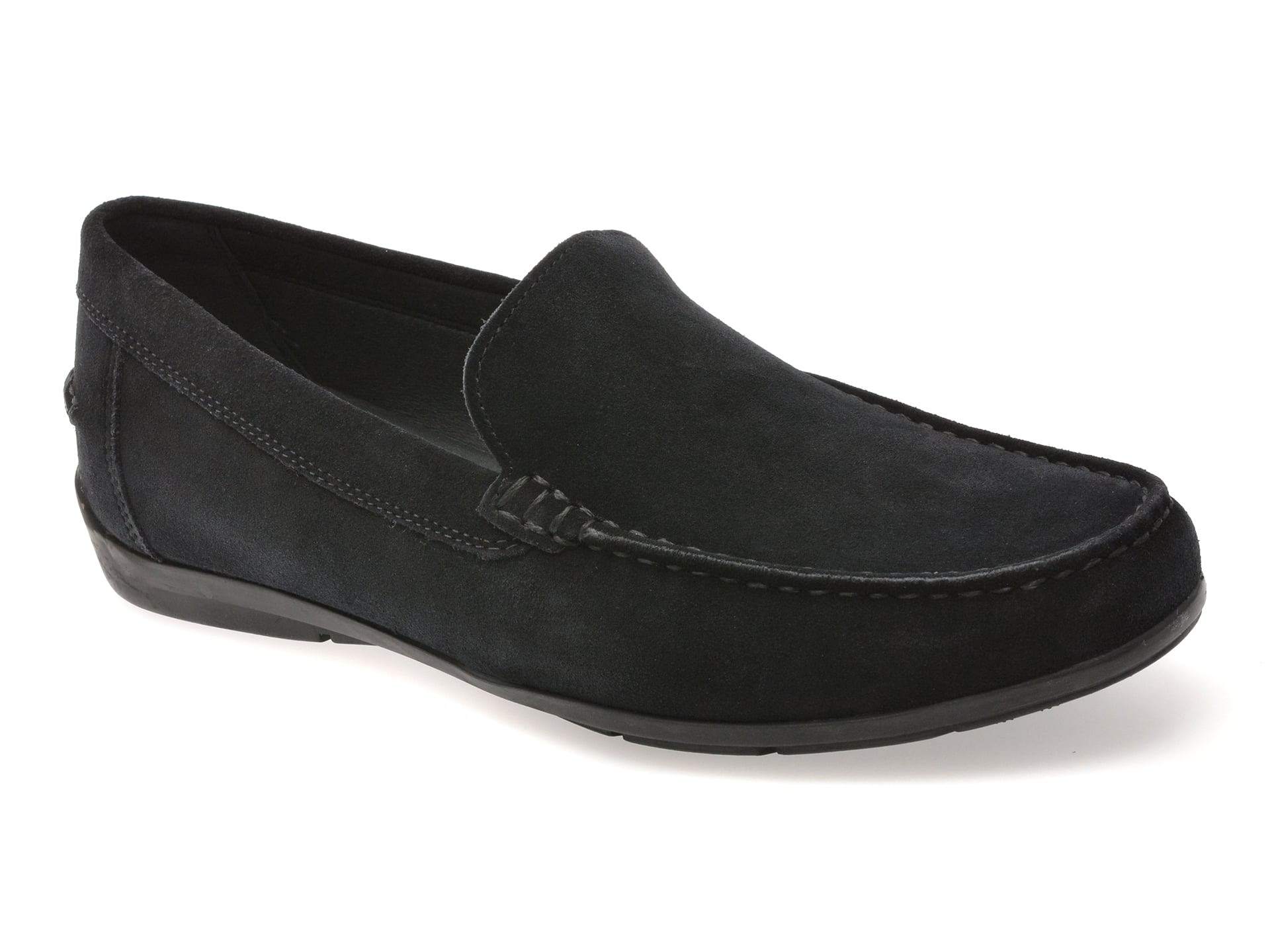 Mocasini GEOX Bleumarin Piele Întoarsă U55Q3A