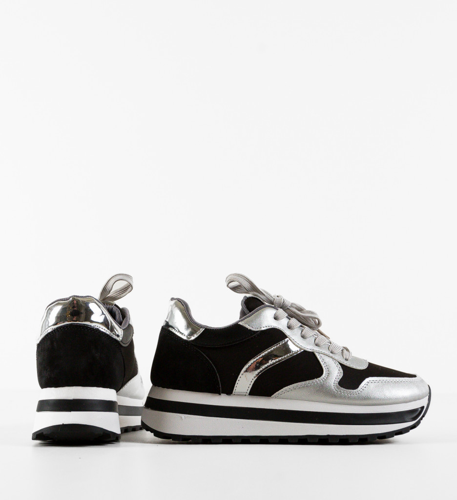 Pantofi Sport Agnes Argintii - Confort și Stil - imagine 8