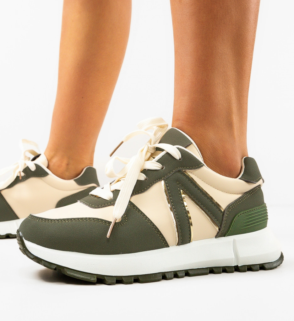 Sneakers Dama Morga Verzi - Confort și Stil - imagine 3