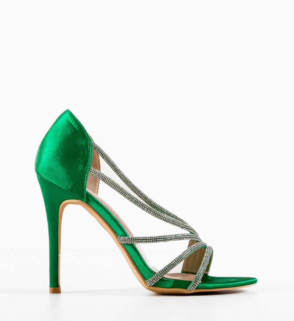 Sandale Toc Bastille Verzi | Model Elegant Dama - imagine 5