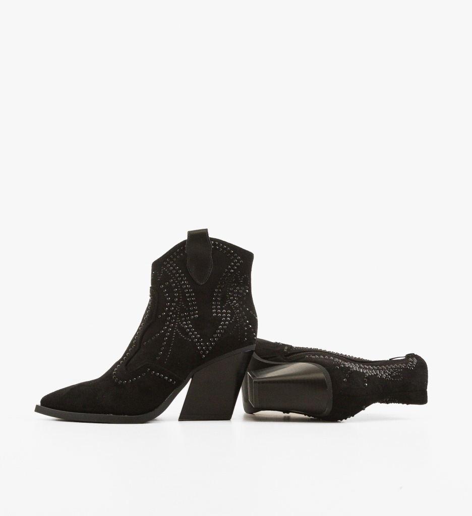 Botine Dama Leila Negre - Eleganta si Stil - imagine 5