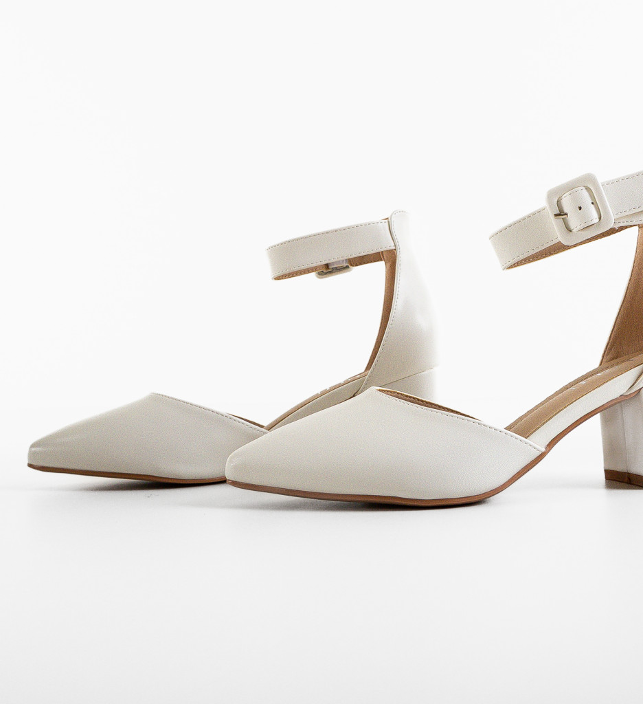 Pantofi Anerose Albi, Eleganță la Fiecare Pas - imagine 6