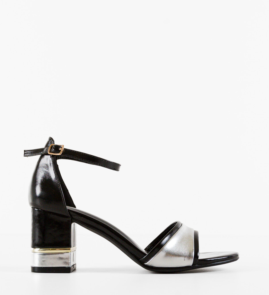 Sandale cu Toc Navde Negre - Eleganță și Stil - imagine 6