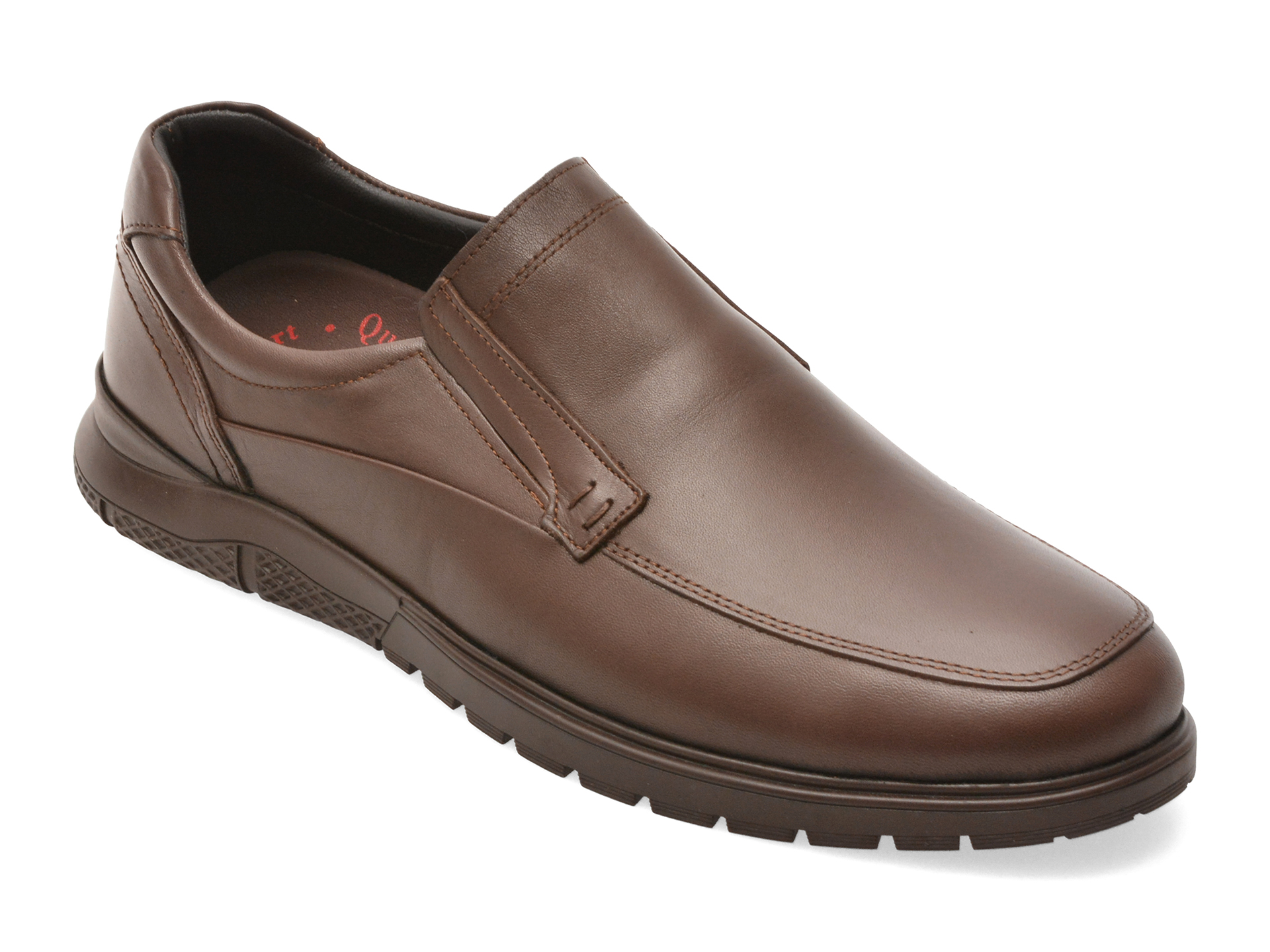Pantofi OTTER Maro Piele Naturală Slip-On