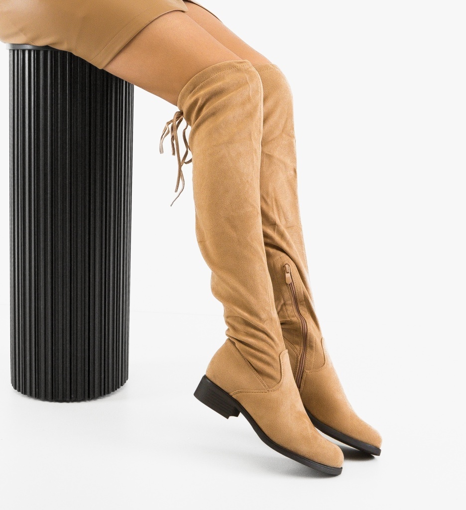 Cizme Dama Lopera Khaki | Depurtat - imagine 4