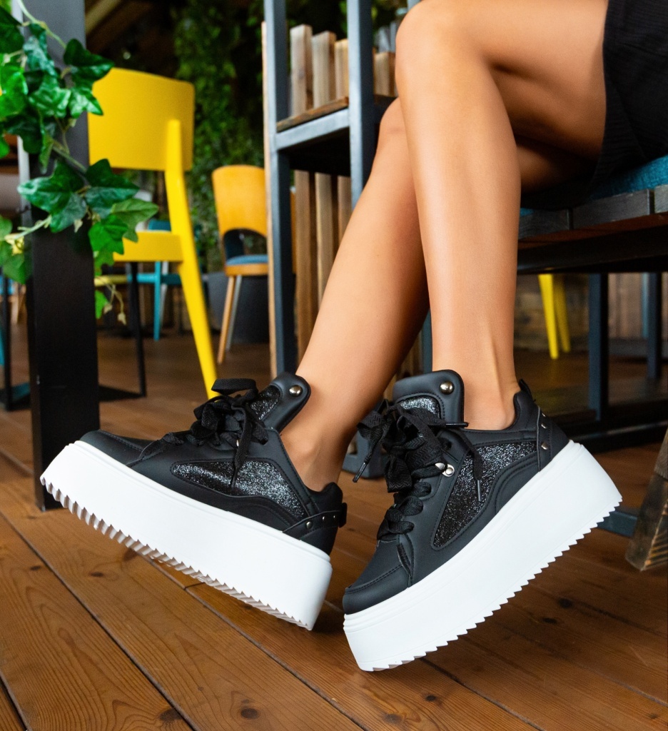 Sneakers Dama Anury Negri | Confort Stilat - imagine 2