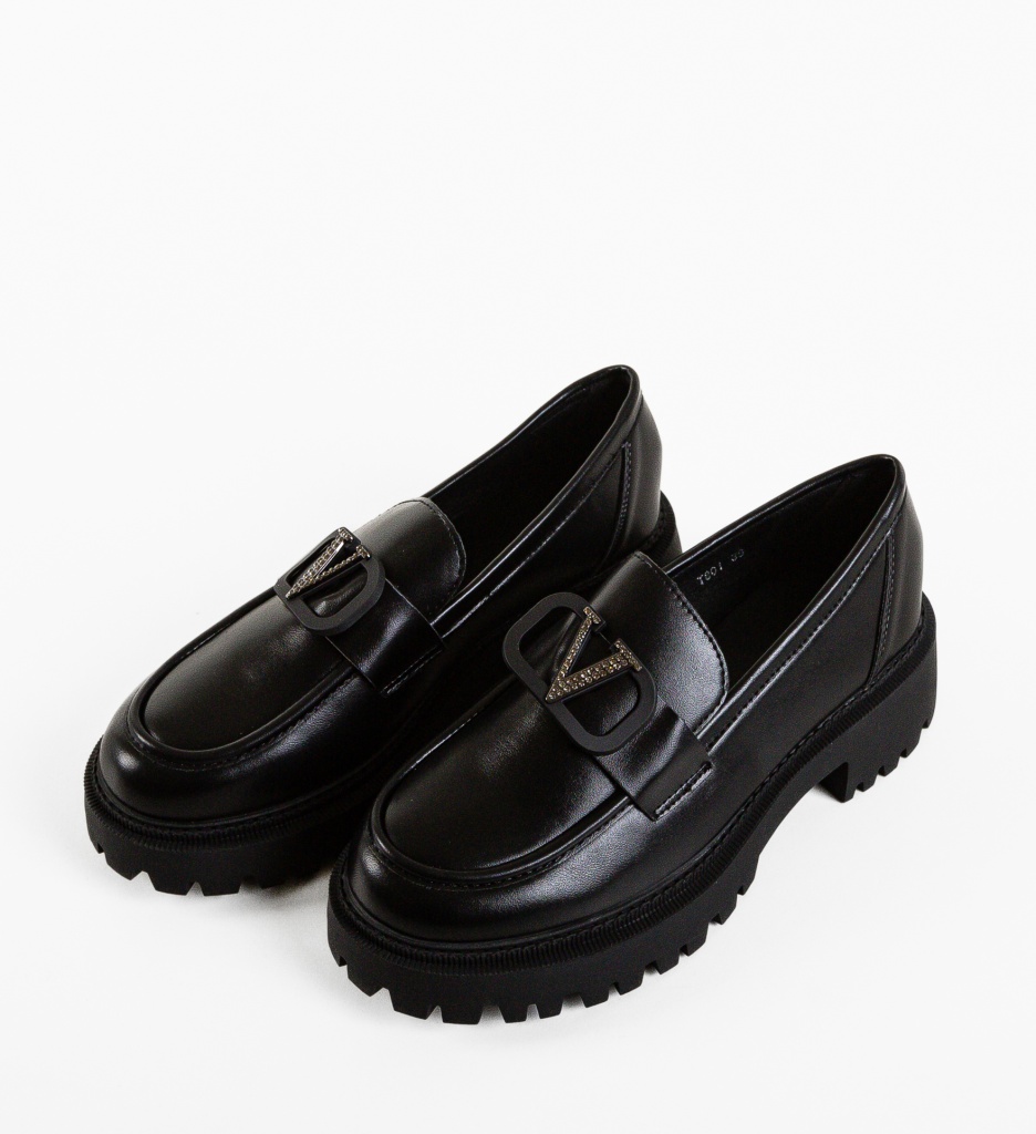 Pantofi Casual Dama Ejiro Negri | Confort & Stil - imagine 7