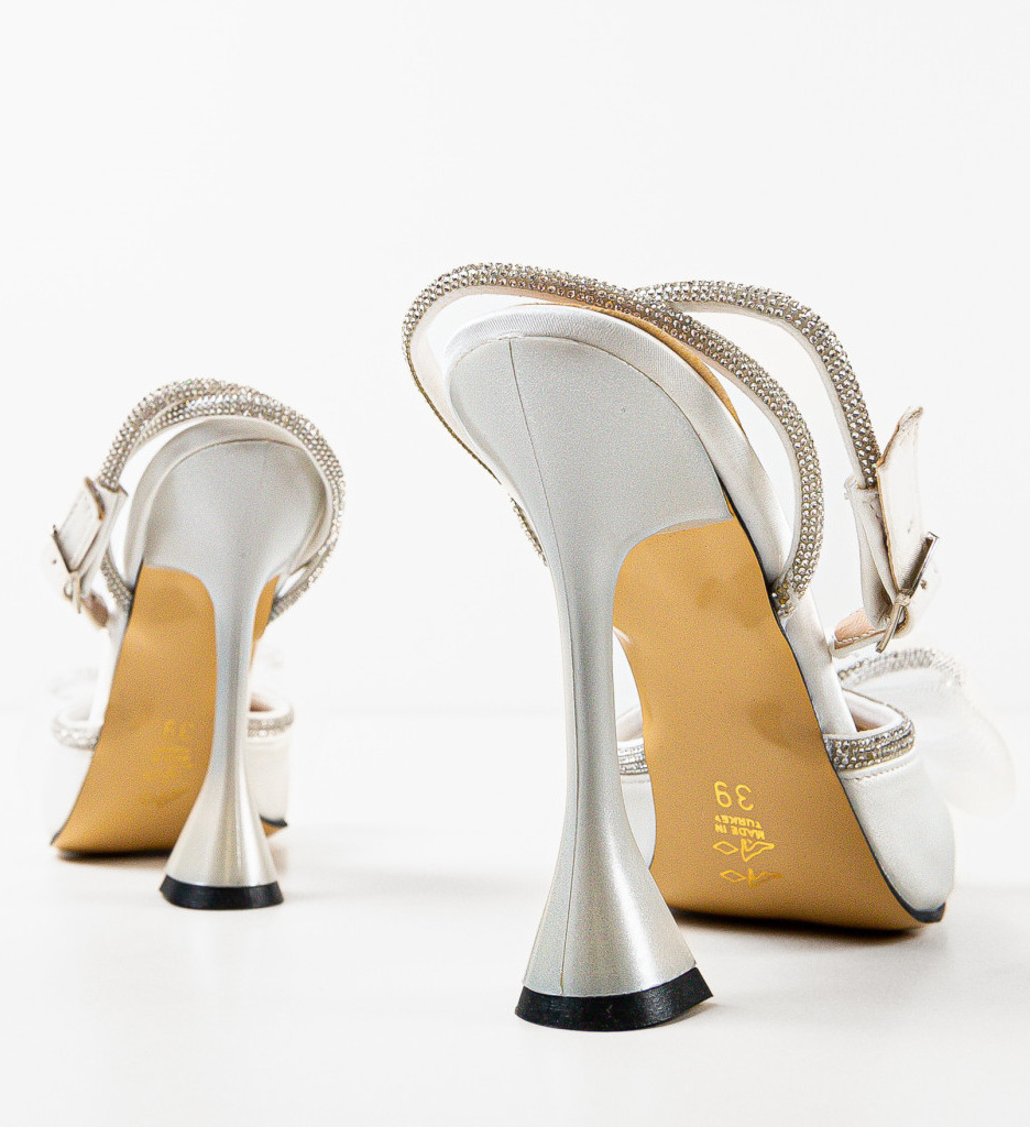 Pantofi Dama Hart Gri cu Toc - Eleganta si Stil - imagine 7