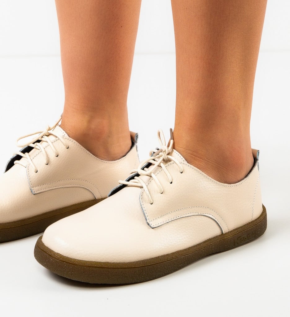 Pantofi Casual Dama Lactose Bej - Confort și Stil - imagine 3
