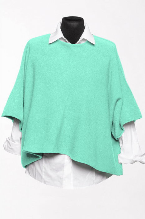 Pulover Manecă Fluture Verde Menta | Shopika