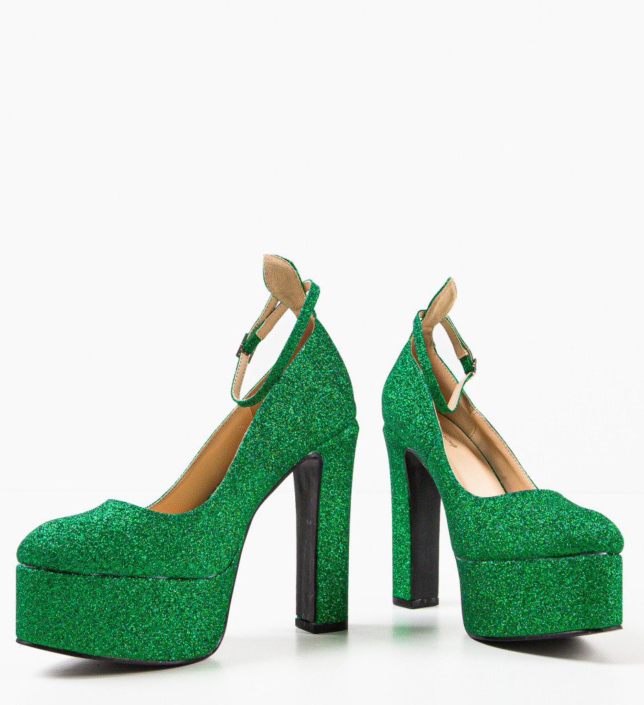 Pantofi Dama Verzi cu Toc - Eleganță Asigurată - imagine 5