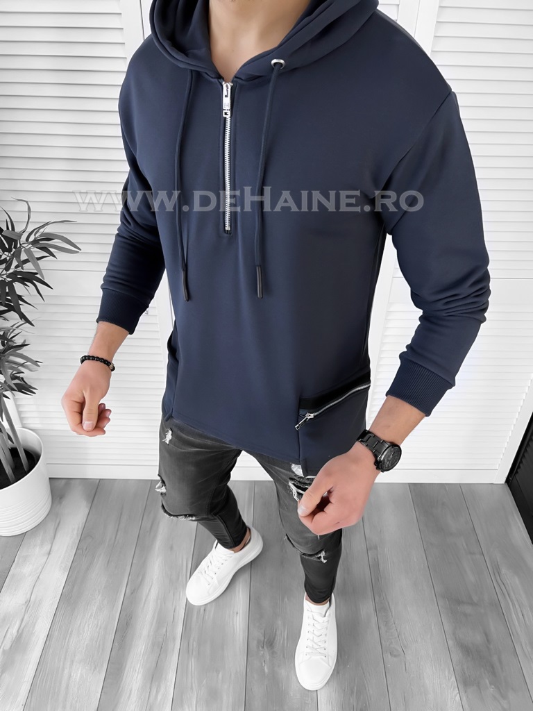 Hanorac Slim Fit Bleumarin pentru Bărbați