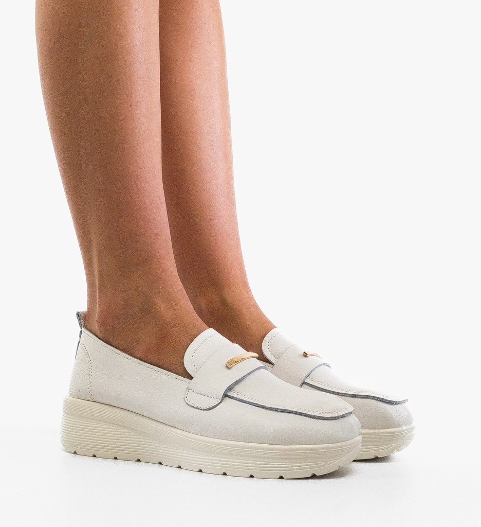 Pantofi Casual Vefra Albi | Stil și Confort Zilnic - imagine 4